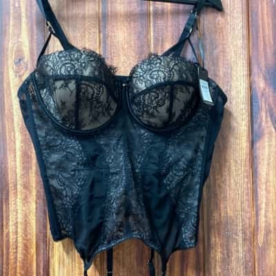 City Chic  Size 22 C Black  bustier new 