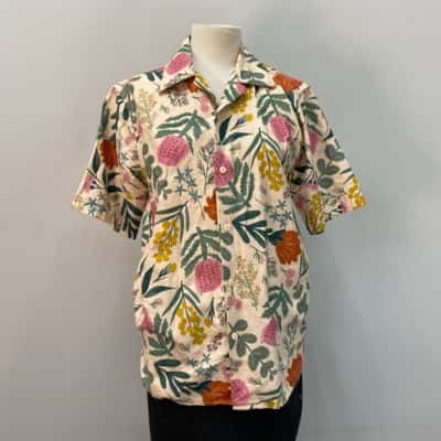 Princess Highway Womens  Size XS Oversized Short Sleeve Shirt Floral 