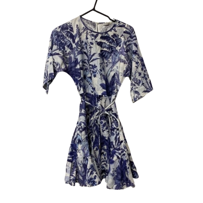 Womens Country Road Size 4 Mini Dress Pattern / White 