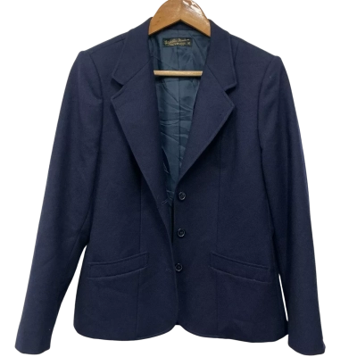 Fletcher Jones Womens Size 12 Blazer Navy Blue 