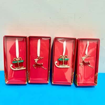 BNWOT Christmas Decoration Hanging Ornaments x 4