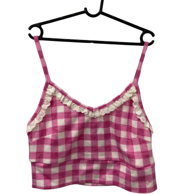Peter Alexander Womens  Size XS Pyjama Top Pink Checked 