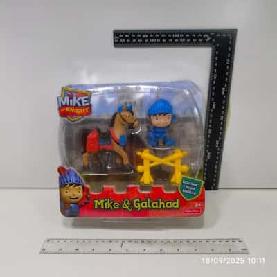 Mike The Knight Mike & Galahad Bobblehead Toy Rare Collectible 