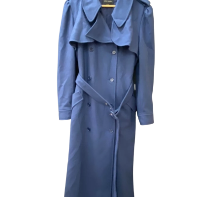 Karen Walker Womens Size 14 Winter Coat Blue 