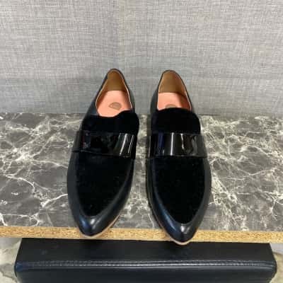 Bared Womens Leather Shoes Size 42 Black  