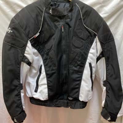Motodry Mens  Size XL Biker Black  / White 