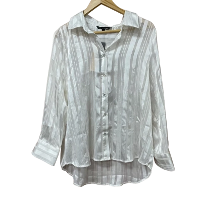 BNWT Liz Jordan Womens  Size 18 Long Sleeve Shirt Gold / White 