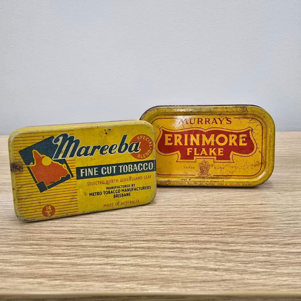 Pair of Vintage Tobacco Tins – Mareeba Fine Cut & Murray's Erinmore  Flake(s) - Used Good