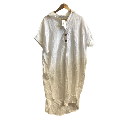 Haven Womens  Size One Size Shirt Dress White 
