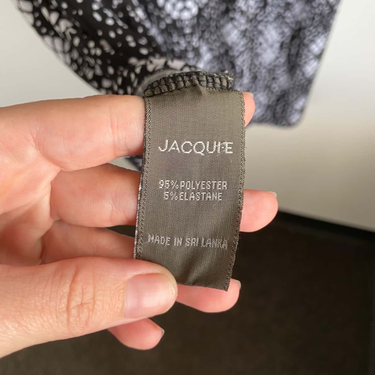 JacquiE Faux Wrap Midi Dress With Side Gather Black White Size 12 / L(s)