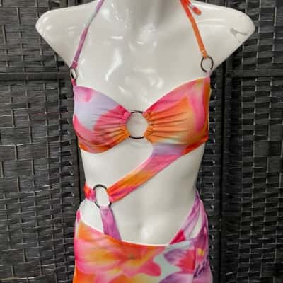 Outcast Womens  Size XS Bodycon Dress / Maxi Dress Orange / Pink  