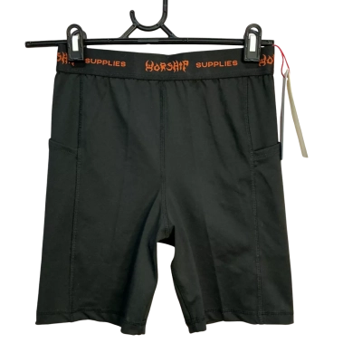 Worship Womens  Size 8 Bike Shorts Black  / Burnt Orange 