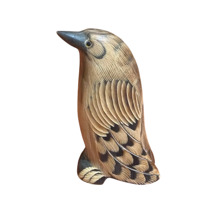 Vintage carved Water buffalo horn