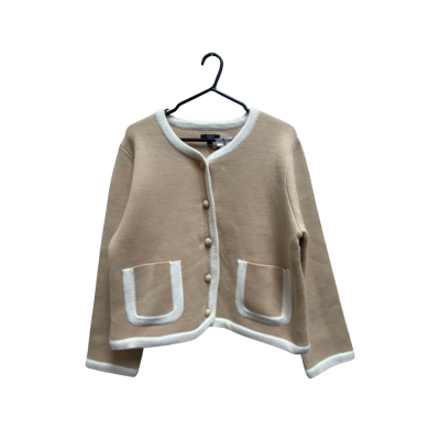 Khoko edition Womens  Size XL Knitted Jacket Cream 