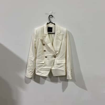 Decjuba Blazer Womens  Size 12 White 