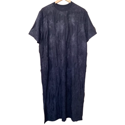 Alpha60 Black Embroidered Patterned Dress Size M