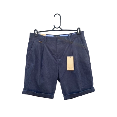 Mens Scotch & Soda Size 32 Corduroy Shorts Blue BNWT 