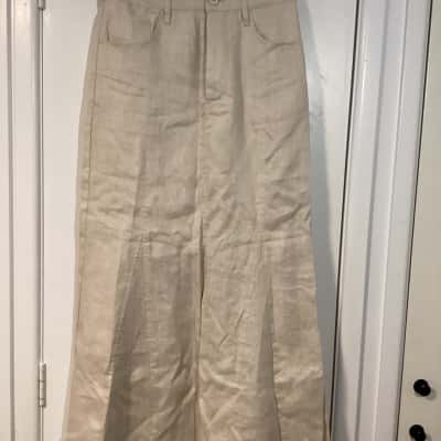 Lulu & Rose linen skirt BNWOT  Size XS Beige 