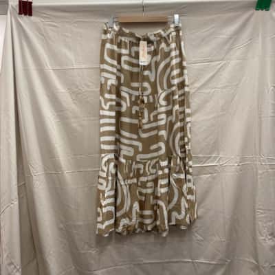 Millers Womens  Size XL Maxi Skirt Natural / Pattern 
