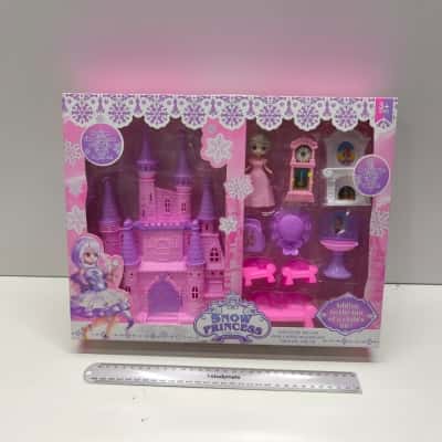Snow Princess Happy Snow Castle Doll Playset Ice Castle & Accessories