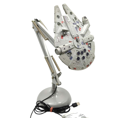 Star Wars Millennium Falcon Posable Desk Lamp - Articulated LED Light (top shelf office)