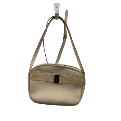 Salvatore Ferragamo Womens Cross Body Bag Gold / Off White 