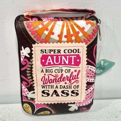 BNWT Fun Foldable Tote Bag- Sassy Aunt 