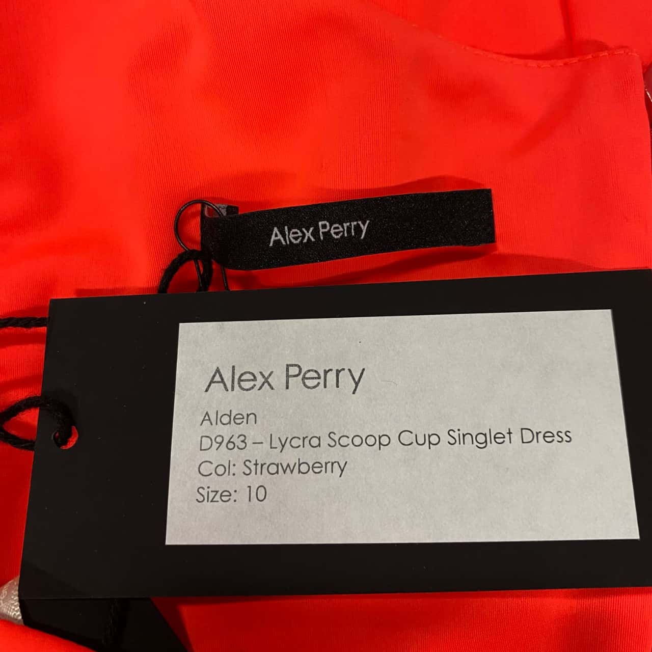 Alex Perry Fluro Pink Midi Dress Size 10(s)