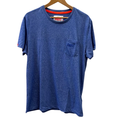 Superdry Mens Size XXL Blue T-Shirt