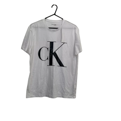 Calvin Klein Mens  Size M Short Sleeve Shirt Black  / White 