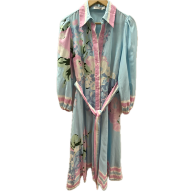 Aston Studio Womens  Size 6 Floral Dress Blue / Pink  / White 