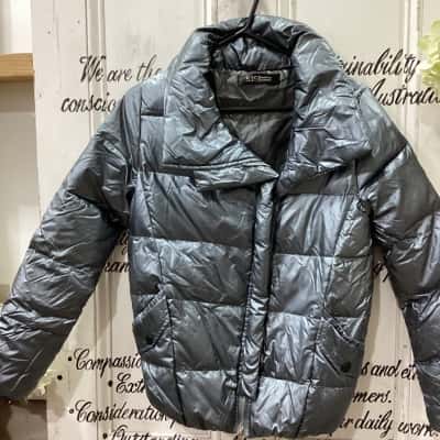  Mens  Size S Puffer Metallic  Grey 