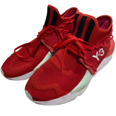 Adidas Mens Size UK 8 | US 8.5 Y-3 Yohji Yamamoto Sneakers Red / White 