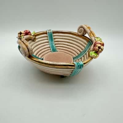 Italy Decorative Basket Pottery