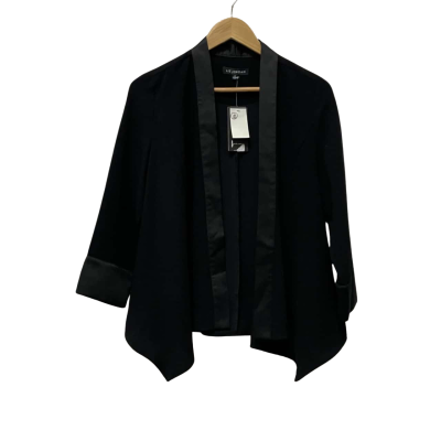 Liz Jordan Womens  Size S Open Jacket Black  