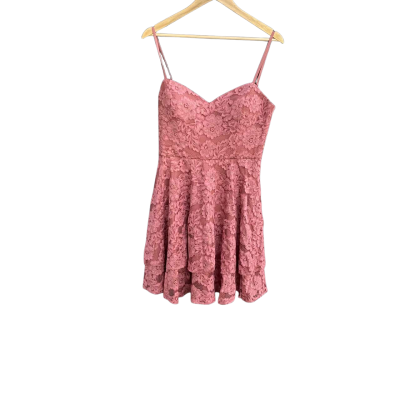 Forever New Womens  Size 10 Annie Lace Soft Prom Dress (Sienna Pink) 