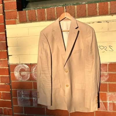 Hugo Boss "Bertolocci" Linen Blazer Beige Size M/48"