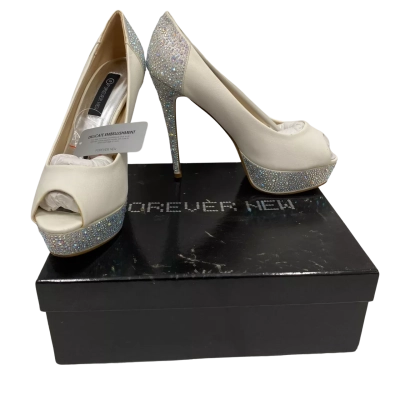 Forever New Women's Size 39 Party Heels With Sparkle RRP $100