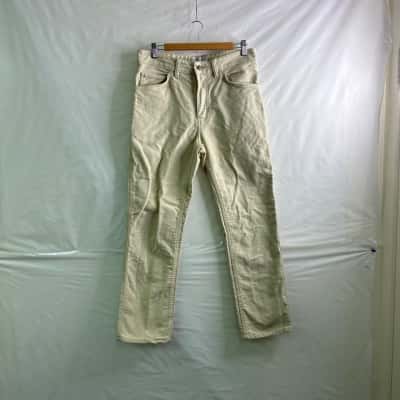 RM Williams Mens Size 30x32 Straight Leg Moleskin Pants Cream 