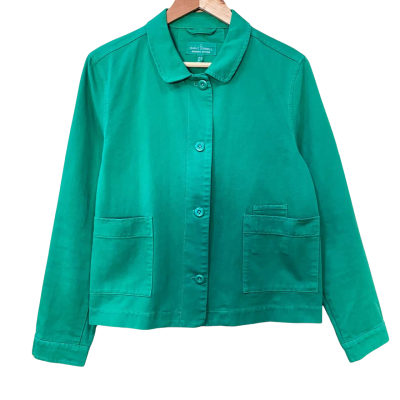 Seasalt Cornwall Emerald Green Jacket Size US 10
