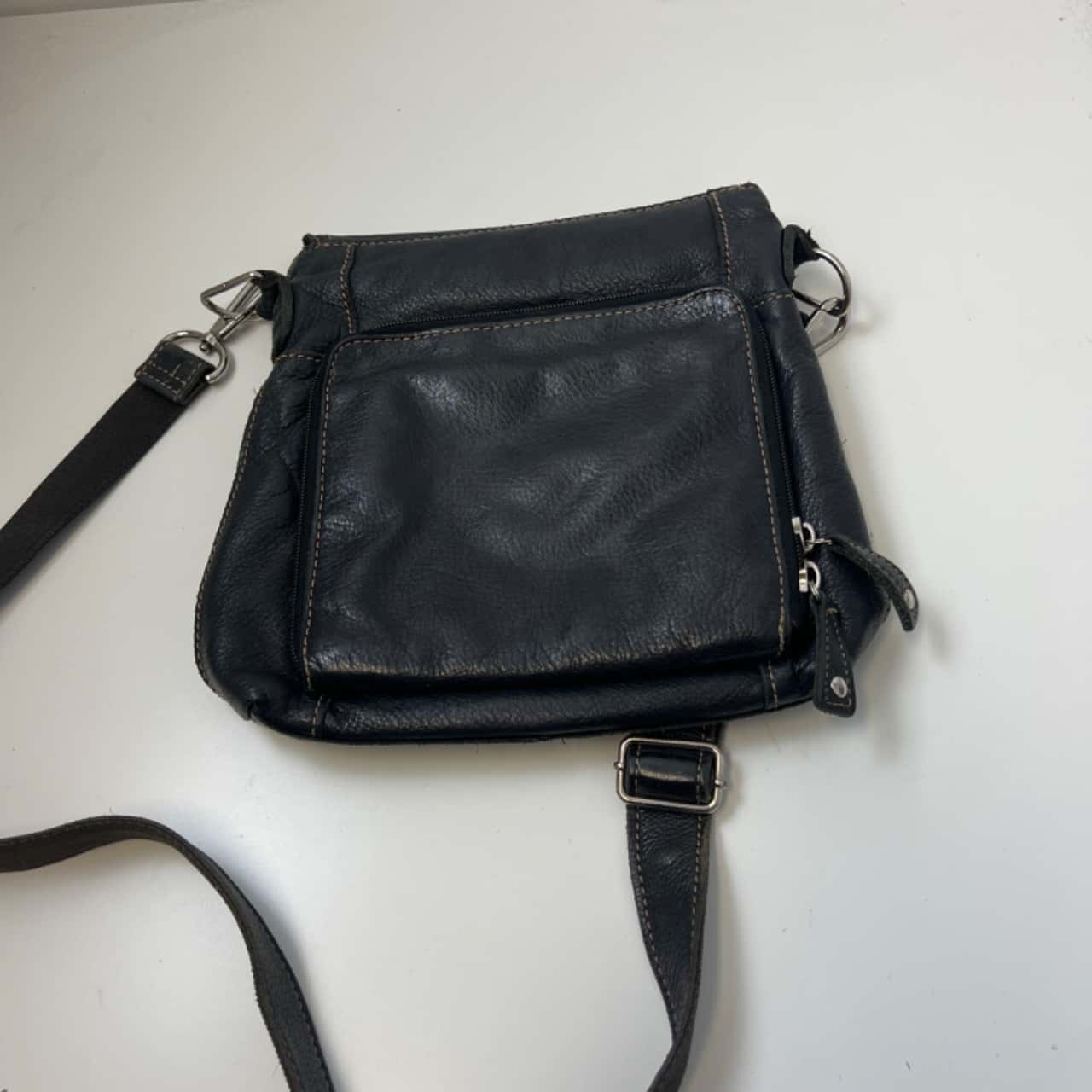 Fossil Womens Cross Body Black leather bag (s)