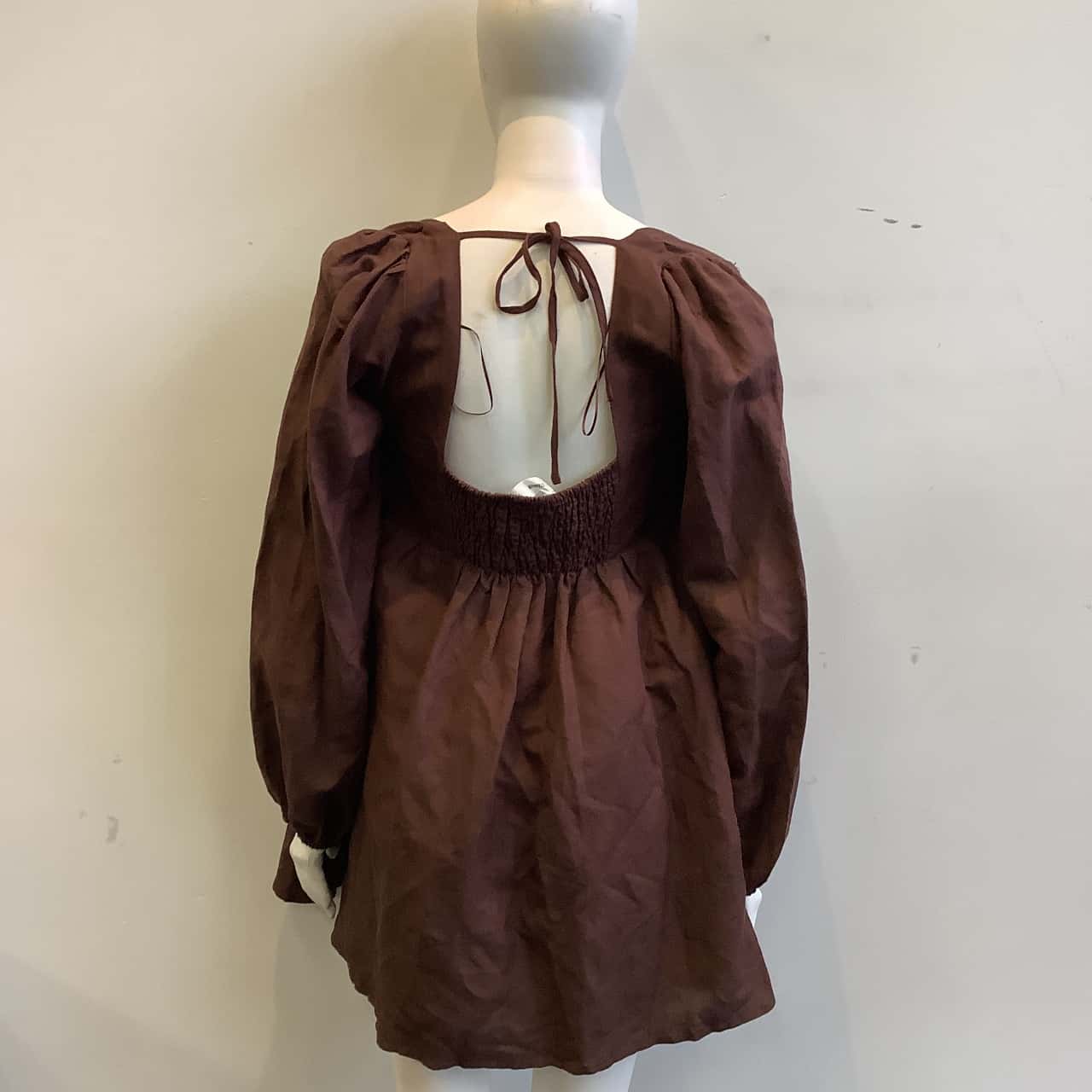 perfect stranger brown dress Perfect Stranger Shea Wrap Mini Dress Brown