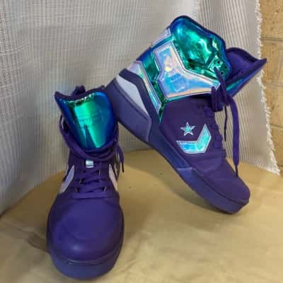 Converse Mens  Size 8 Trainers Green / Purple / Silver 
