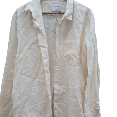 Cotton On Womens  Size XL Long Sleeve Shirt Cream (14)
