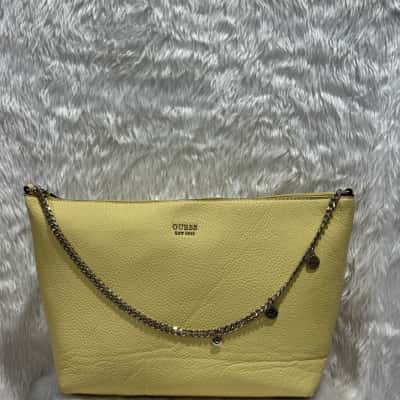 Guess Womens yellow tote bag 