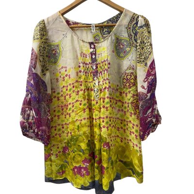 Loobies Story Womens Size 14 3/4 Sleeve Shirt 