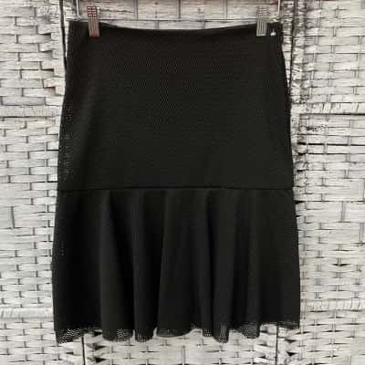 Country Road Womens  Size S Tiered Mesh Skirt Black  