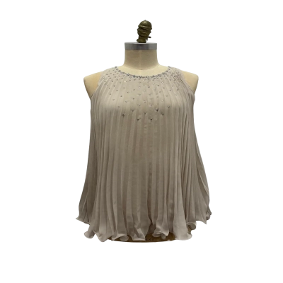 NEW Passerella Womens  Size M Cocktail Dress Nude 