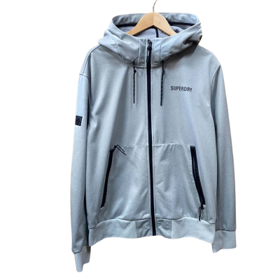 Superdry Light Grey Hoodie Size XXL