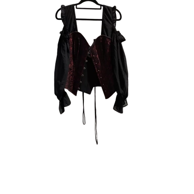 Corset Story Women’s Corset Size 30.5 Black/Red